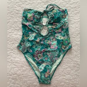 Cupshe Colorful Cashew Tunneled Cutout One Piece Swimsuit